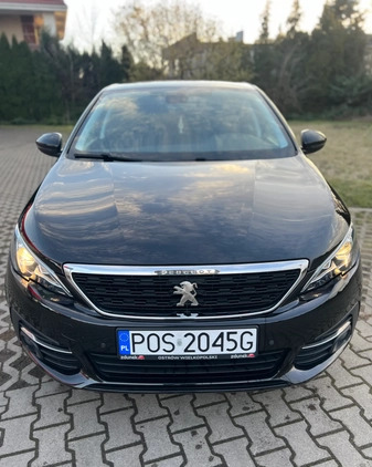 Peugeot 308 cena 56500 przebieg: 47000, rok produkcji 2019 z Śmigiel małe 154